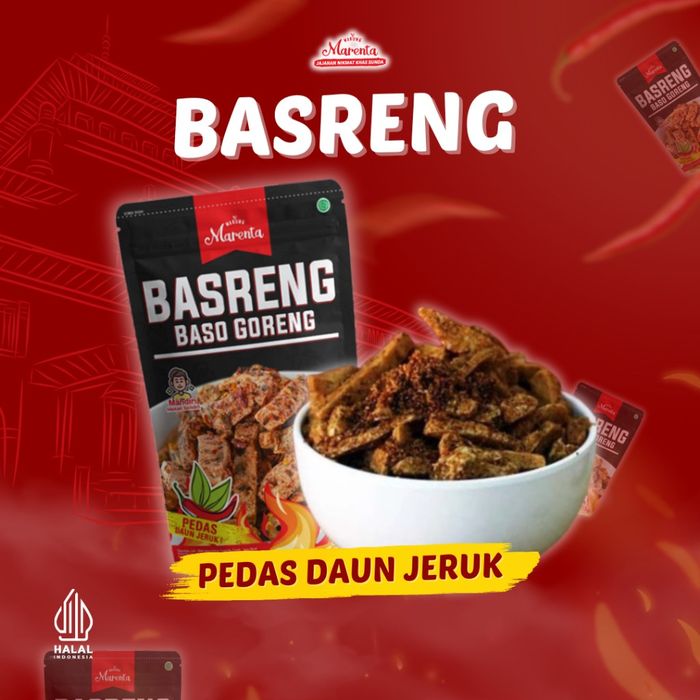 Krisbar Basreng Pedas Daun Jeruk 200g